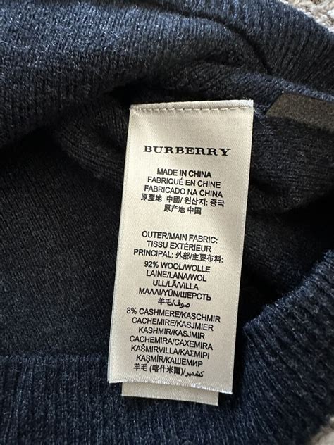 burberry brit sweater made in china